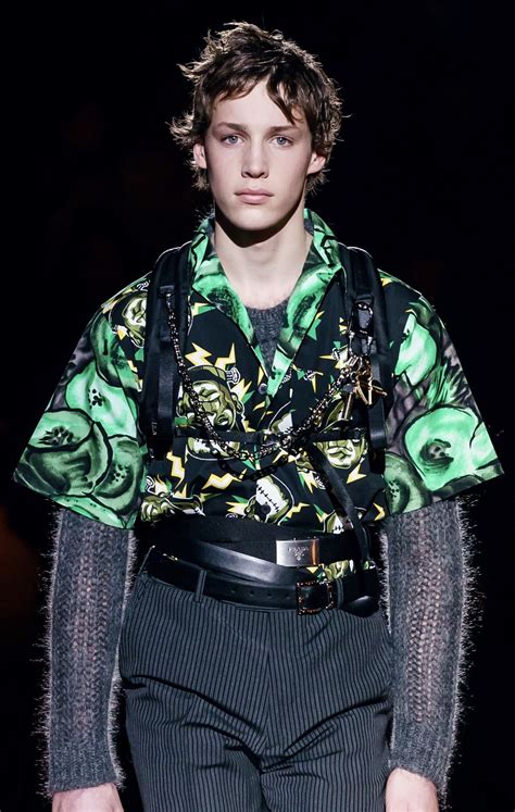 prada fall 2019 menswear|prada frankenstein dress.